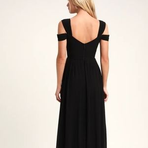 Black Chiffon Maxi Dress